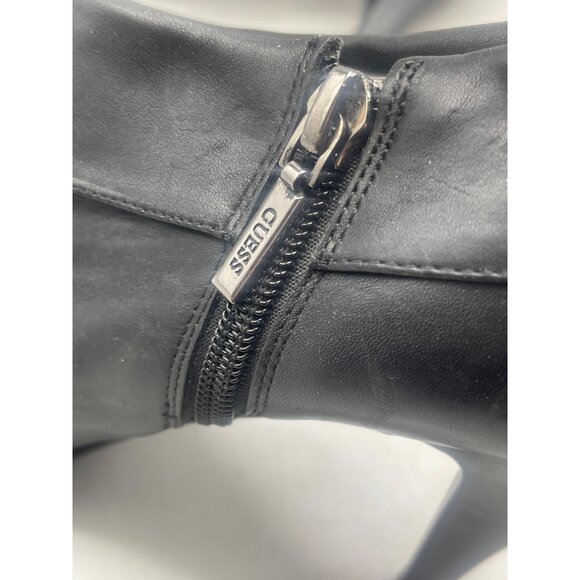 guess marciano stiletto 3" heel ankle boots black zip pointed toe size 8.5M READ - Picture 7 of 9